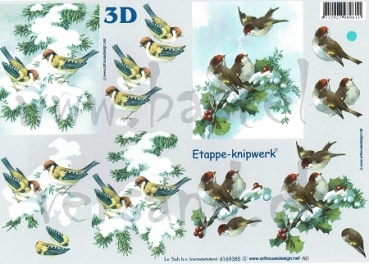 3D Schnittbogen Vögel