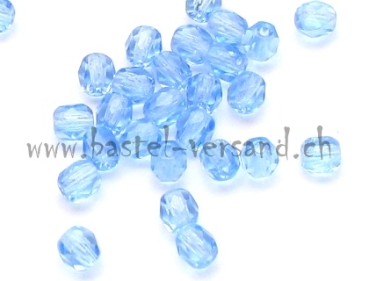 Glasfacettenperle 3mm blau