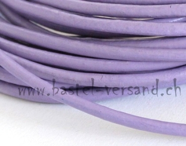 Lederband rund 3mm purple