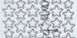 Preview: Sticker Glitter Sterne (7078) silber