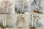 Preview: Designpapier Birken