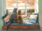 Preview: Diamond Painting Katzen am Fenster