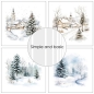 Preview: Simple and Basic Design Papers Cozy Christmas and Winter Scenes