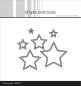 Preview: Simple and Basic Stanzschablone Outline Stars