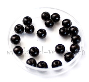Wachsperle 4mm schwarz
