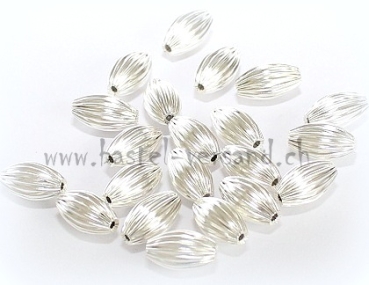 Metallperle olive gerillt