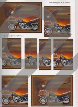 3D Schnittbogen Pyramides Harley Davidson