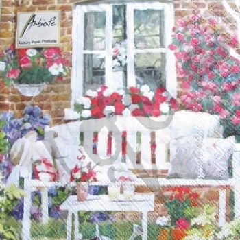 Serviette garden bench