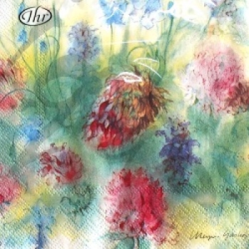 Serviette clover and bellflower