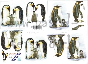3D Schnittbogen Pinguin