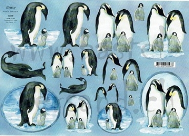 3D Schnittbogen Pinguine