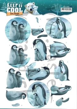 3D Schnittbogen Pinguin