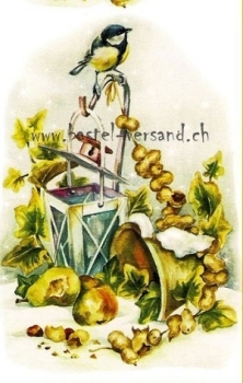 Preview: 3D Schnittbogen Meisen bei Laternen