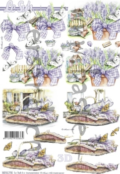 3D Schnittbogen Lavendel