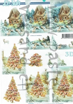 3D Schnittbogen Winterabend