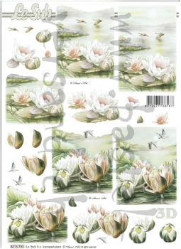 3D Schnittbogen Seerosen