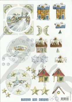 Schnittbogen Häuser und Landschaften