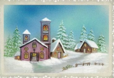 Preview: 3D Schnittbogen Kirche im Winter