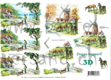 3D Schnittbogen Landschaften