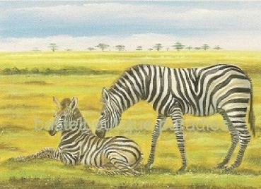 Preview: 3D Schnittbogen Elefant und Zebra