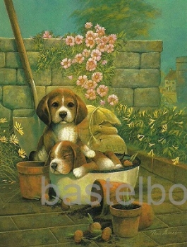 Preview: 3D Schnittbogen Welpen