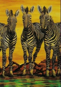 Preview: 3D Schnittbogen Zebras