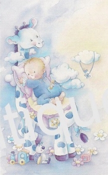 Preview: 3D Schnittbogen Giraffe und Badewanne