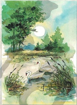 Preview: 3D Schnittbogen Schwäne