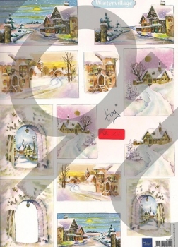 Schnittbogen  Winterdorf