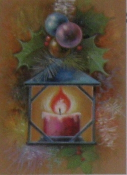 Preview: Pyramides Laterne mit Kerze