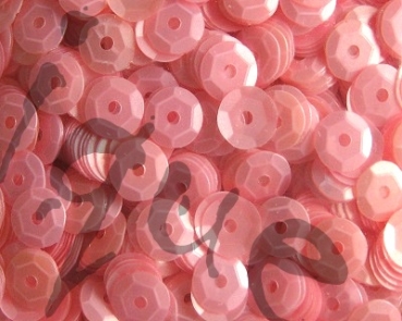 Schüsselpailletten 6mm rosé matt