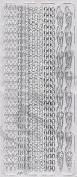 Sticker Linien (6501) silber