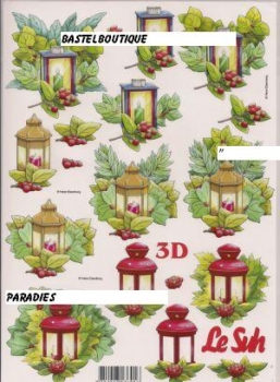 3D Stanzbogen Weihnachtsmotive
