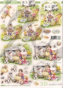 3D Stanzbogen Urlaub