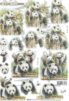 3D Stanzbogen Panda