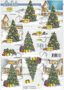 3D Schnittbogen Weihnachtsbaum