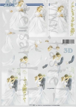 3D Schnittbogen Brautpaar