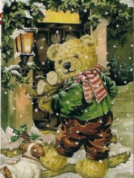 Preview: 3D Schnittbogen Bären im Winter