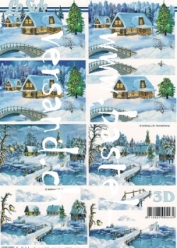 3D Schnittbogen Winterabend