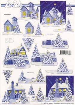 3D Schnittbogen Winterabend