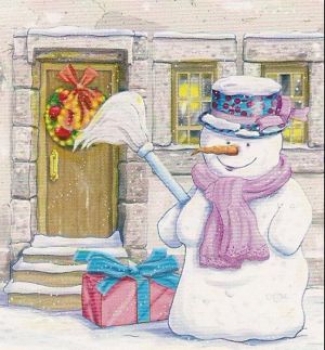 Preview: 3D Schnittbogen Schneemänner