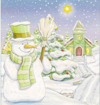 Preview: 3D Schnittbogen Schneemann