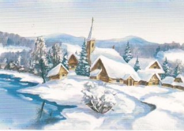 Preview: 3D Schnittbogen Winterlandschaft