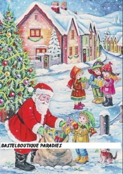 Preview: 3D Schnittbogen Nikolaus kommt