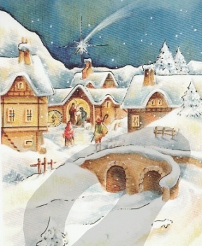 Preview: 3D Schnittbogen Winterlandschaft