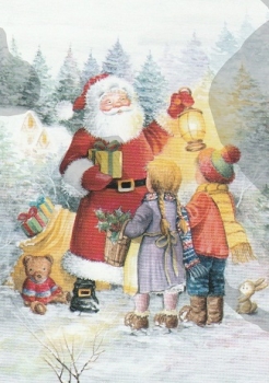 Preview: 3D Schnittbogen Kinder beim Nikolaus