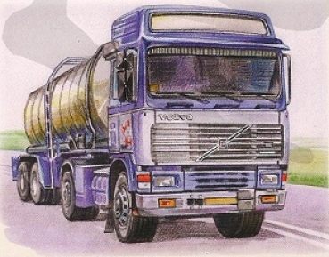 Preview: 3D Schnittbogen LKW (Volvo / Mercedes)