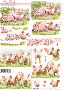 3D Schnittbogen Schweine