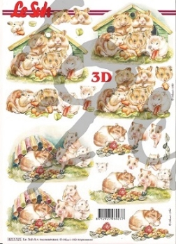 3D Schnittbogen Hamster