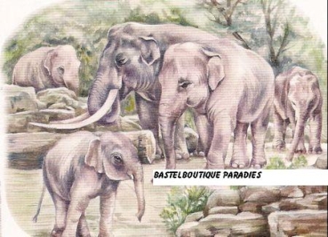 Preview: 3D Schnittbogen Elefanten